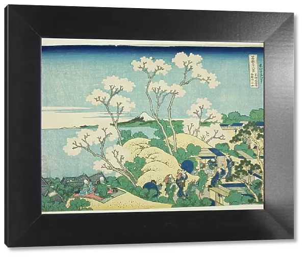 Goten Hill at Shinagawa on the Tokaido (Tokaido Shinagawa Gotenyama), from the serie... c. 1830 / 33. Creator: Hokusai