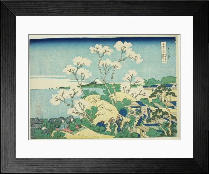 Framed Print : Goten Hill at Shinagawa on the Tokaido (Tokaido Shinagawa Gotenyama), from the serie... c. 1830 / 33. Creator: Hokusai Framed Print : Goten Hill at Shinagawa on the Tokaido (Tokaido Shinagawa Gotenyama), from the serie... c. 1830 / 33. Creator: Hokusai