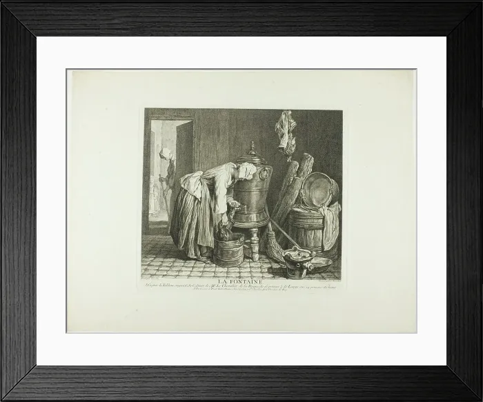 Framed Print : The Fountain, 1739. Creator: Charles Nicolas Cochin Framed Print : The Fountain, 1739. Creator: Charles Nicolas Cochin