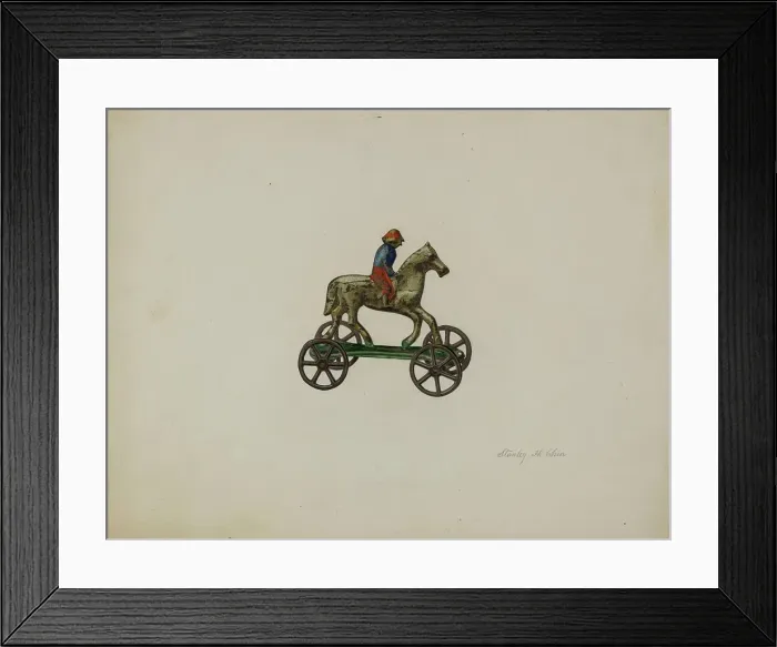 Framed Print : Toy Figure, c. 1941. Creator: Stanley Chin Framed Print : Toy Figure, c. 1941. Creator: Stanley Chin