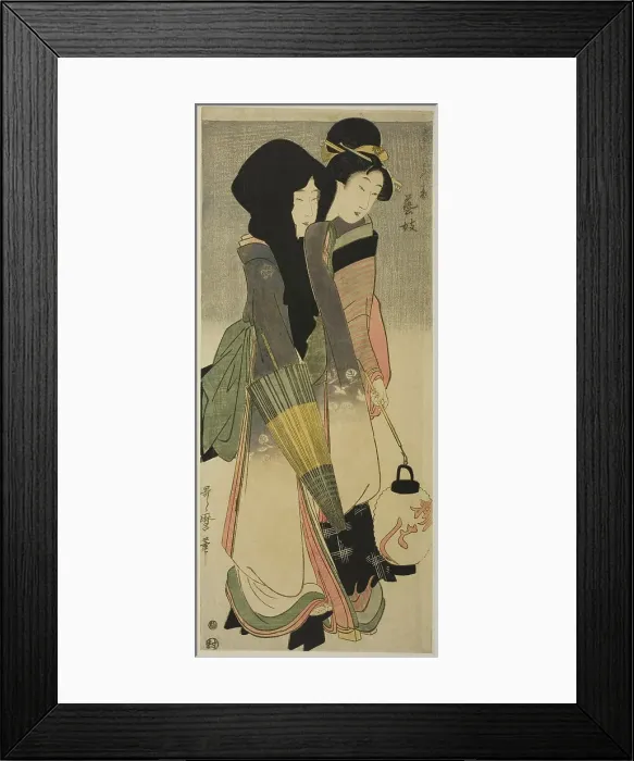 Framed Print : Geisha (Geigi), from the series “Three Amusements of Contemporary Beauties'... Japan, c. 1800. Creator: Kitagawa Utamaro. Geisha (Geigi), from the series “Three Amusements of Contemporary Beauties'... Japan, c. 1800 Framed Print : Geisha (Geigi), from the series “Three Amusements of Contemporary Beauties'... Japan, c. 1800. Creator: Kitagawa Utamaro. Geisha (Geigi), from the series “Three Amusements of Contemporary Beauties'... Japan, c. 1800