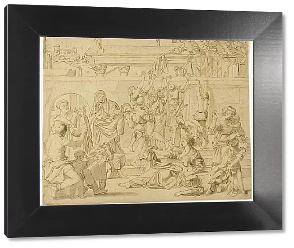Saint Cecilia Distributing Alms to the Poor, after 1615. Creator: Domenichino