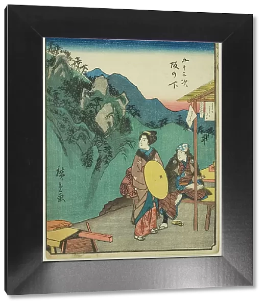 Sakanoshita, from the series 'Fifty-three Stations [of the Tokaido] (Gojusan tsugi), ' also... 1852. Creator: Ando Hiroshige. Sakanoshita, from the series 'Fifty-three Stations [of the Tokaido] (Gojusan tsugi), ' also... 1852