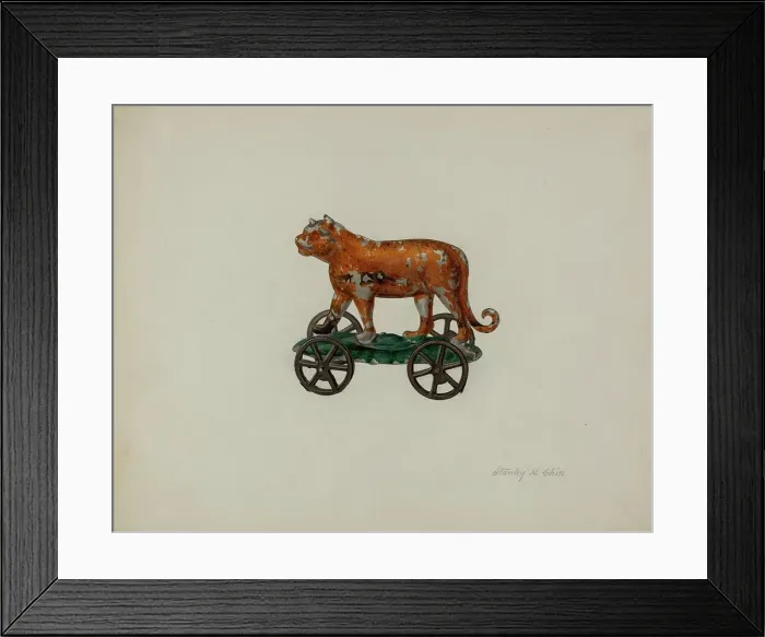 Framed Print : Toy Animal, c. 1941. Creator: Stanley Chin Framed Print : Toy Animal, c. 1941. Creator: Stanley Chin