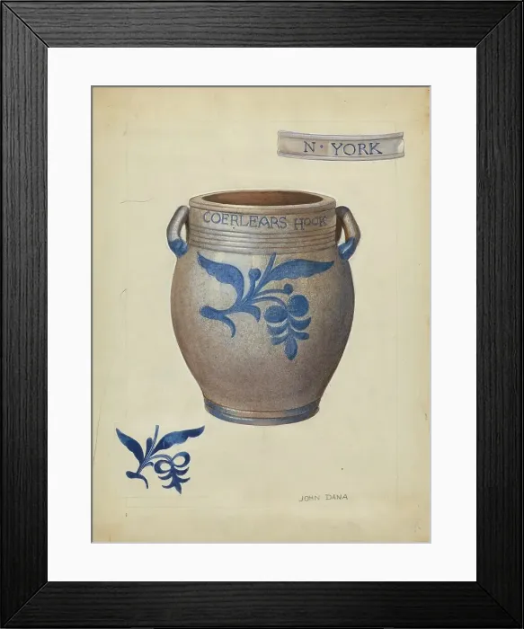 Framed Print : Stoneware Jar, c. 1953. Creator: John Dana Framed Print : Stoneware Jar, c. 1953. Creator: John Dana