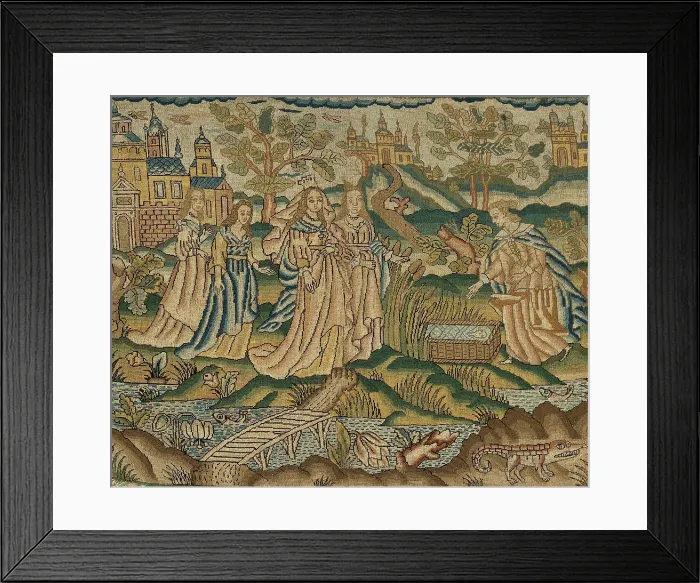 Framed Print : Religious picture, England, 17th century. Creator: Unknown Framed Print : Religious picture, England, 17th century. Creator: Unknown