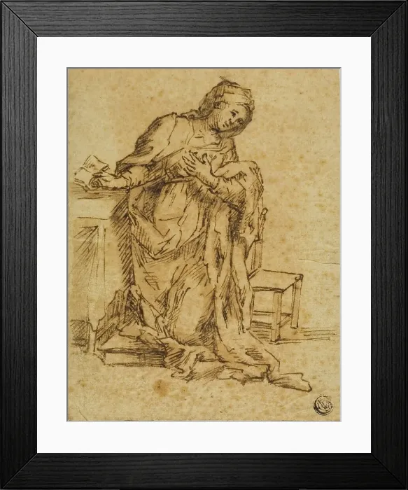 Framed Print : Virgin Annunciate, n.d. Creator: Lodovico Carracci Framed Print : Virgin Annunciate, n.d. Creator: Lodovico Carracci
