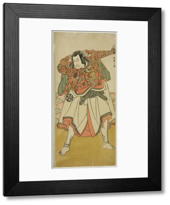 Framed Print : The Actor Nakamura Nakazo I as Chinzei Hachiro Tametomo Disguised as an Ascetic Monk... c. 1780. Creator: Shunsho Framed Print : The Actor Nakamura Nakazo I as Chinzei Hachiro Tametomo Disguised as an Ascetic Monk... c. 1780. Creator: Shunsho