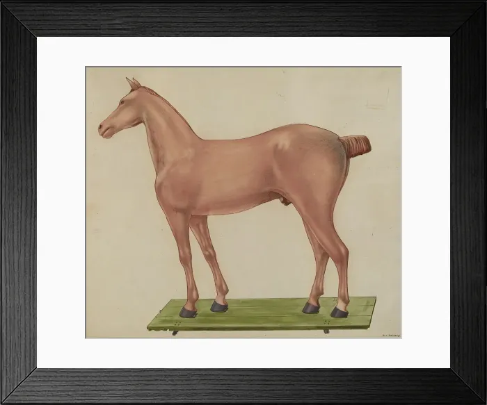 Framed Print : Horse Statue, c. 1937. Creator: Alf Bruseth Framed Print : Horse Statue, c. 1937. Creator: Alf Bruseth