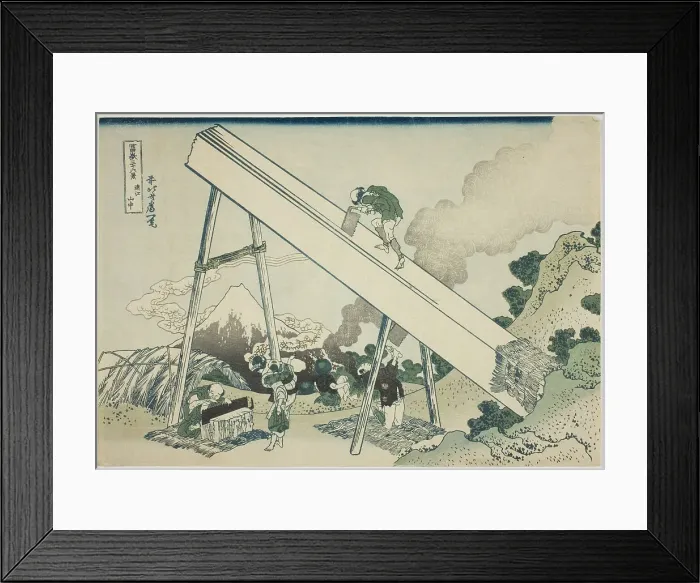 Framed Print : In the Mountains of Totomi (Totomi sanchu), from the series Thirty-six Views of Mount... c1830 / 33. Creator: Hokusai. In the Mountains of Totomi (Totomi sanchu), from the series Thirty-six Views of Mount... c1830 / 33. Creator: Hokusai Framed Print : In the Mountains of Totomi (Totomi sanchu), from the series Thirty-six Views of Mount... c1830 / 33. Creator: Hokusai. In the Mountains of Totomi (Totomi sanchu), from the series Thirty-six Views of Mount... c1830 / 33. Creator: Hokusai