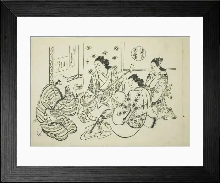 Framed Print : The Waka Murasaki Chapter from The Tale of Genji (Genji Waka Murasaki)...parodies, c. 1710. Creator: Okumura Masanobu. The Waka Murasaki Chapter from The Tale of Genji (Genji Waka Murasaki)...parodies, c. 1710 Framed Print : The Waka Murasaki Chapter from The Tale of Genji (Genji Waka Murasaki)...parodies, c. 1710. Creator: Okumura Masanobu. The Waka Murasaki Chapter from The Tale of Genji (Genji Waka Murasaki)...parodies, c. 1710