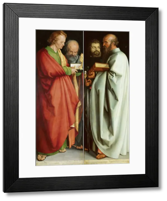 Framed Print : The Four Apostles, 1526. Creator: Dürer, Albrecht (1471-1528) Framed Print : The Four Apostles, 1526. Creator: Dürer, Albrecht (1471-1528)