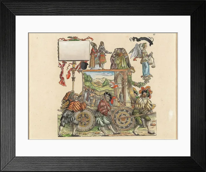 Framed Print : Triumphal Procession of the Emperor Maximilian I. Creator: Springinklee, Hans (c. 1490 / 95-c. 1540) Framed Print : Triumphal Procession of the Emperor Maximilian I. Creator: Springinklee, Hans (c. 1490 / 95-c. 1540)
