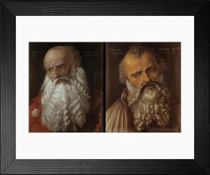 Framed Print : Saint James the Great. Philip the Apostle, 1516. Creator: Dürer, Albrecht (1471-1528) Framed Print : Saint James the Great. Philip the Apostle, 1516. Creator: Dürer, Albrecht (1471-1528)