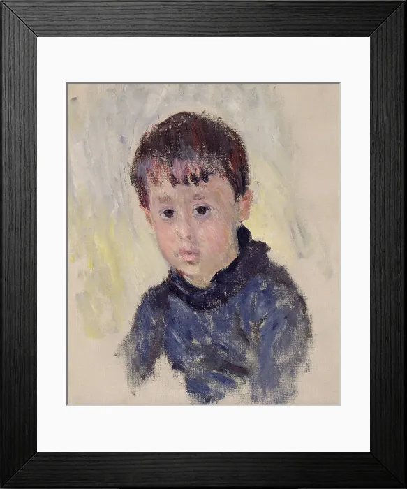 Framed Print : Michel Monet with blue sweater, 1883. Creator: Monet, Claude (1840-1926) Framed Print : Michel Monet with blue sweater, 1883. Creator: Monet, Claude (1840-1926)