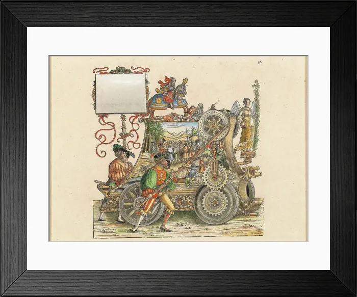 Framed Print : Triumphal Procession of the Emperor Maximilian I. Creator: Springinklee, Hans (c. 1490 / 95-c. 1540) Framed Print : Triumphal Procession of the Emperor Maximilian I. Creator: Springinklee, Hans (c. 1490 / 95-c. 1540)