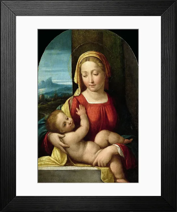 Framed Print : Virgin and Child, 1525-1530. Creator: Garofalo, Benvenuto Tisi da (1481-1559) Framed Print : Virgin and Child, 1525-1530. Creator: Garofalo, Benvenuto Tisi da (1481-1559)