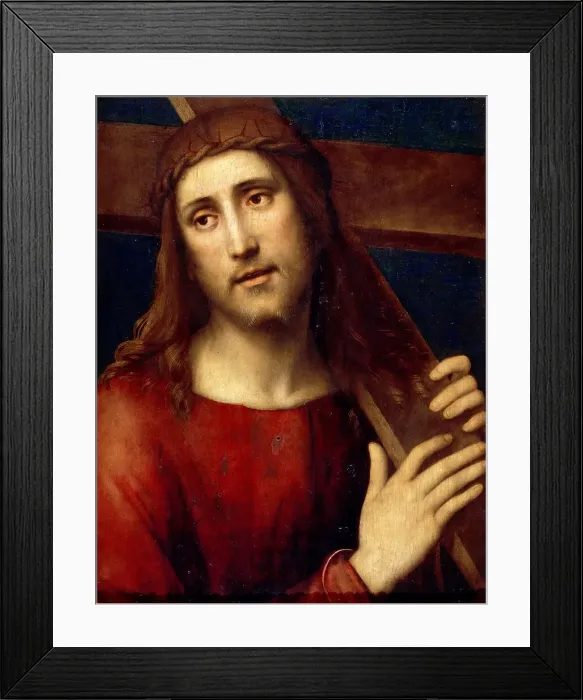 Framed Print : Christ Carrying the Cross, ca 1500-1510. Creator: Francia, Francesco (1450-1517) Framed Print : Christ Carrying the Cross, ca 1500-1510. Creator: Francia, Francesco (1450-1517)
