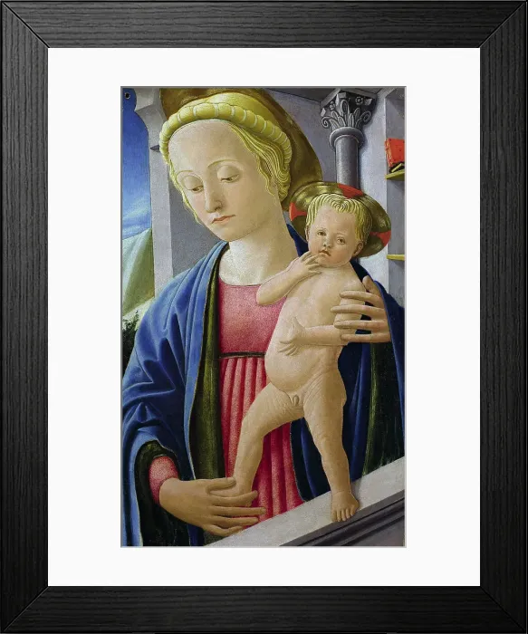 Framed Print : Madonna und Kind, ca 1445. Creator: Fra Carnevale (Bartolomeo di Giovanni Corradini) (c. 1420 / 25-1484) Framed Print : Madonna und Kind, ca 1445. Creator: Fra Carnevale (Bartolomeo di Giovanni Corradini) (c. 1420 / 25-1484)