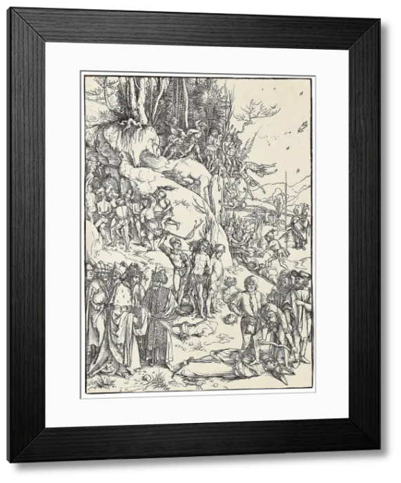 Framed Print : The Martyrdom of the Ten Thousand, 1497. Creator: Dürer, Albrecht (1471-1528) Framed Print : The Martyrdom of the Ten Thousand, 1497. Creator: Dürer, Albrecht (1471-1528)