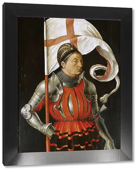 Paumgartner altarpiece, side panel: Stephan Paumgartner as Saint George, after 1503. Creator: Dürer, Albrecht (1471-1528)