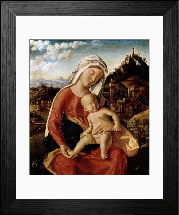 Framed Print : Virgin and Child, 1505. Creator: Veneto, Bartolomeo (1502-1555) Framed Print : Virgin and Child, 1505. Creator: Veneto, Bartolomeo (1502-1555)