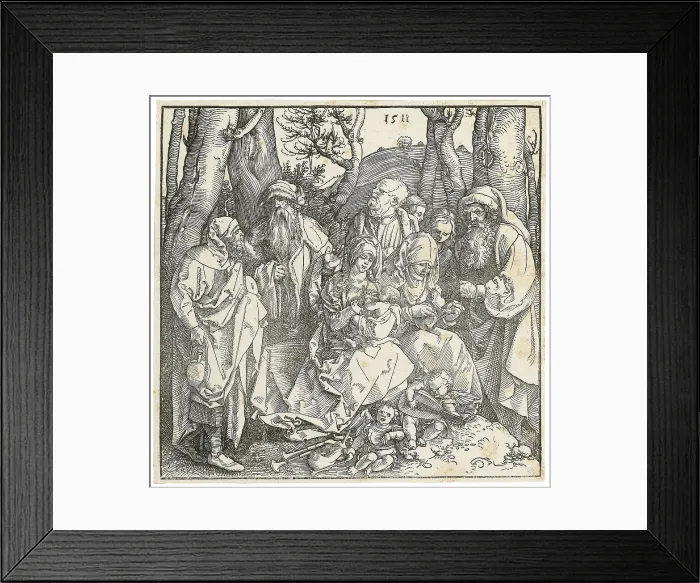 Framed Print : The Holy Family with Two Musician Angels, 1511. Creator: Dürer, Albrecht (1471-1528) Framed Print : The Holy Family with Two Musician Angels, 1511. Creator: Dürer, Albrecht (1471-1528)