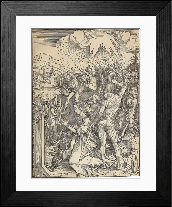 Framed Print : The Beheading of Saint Catherine, c. 1496. Creator: Dürer, Albrecht (1471-1528) Framed Print : The Beheading of Saint Catherine, c. 1496. Creator: Dürer, Albrecht (1471-1528)