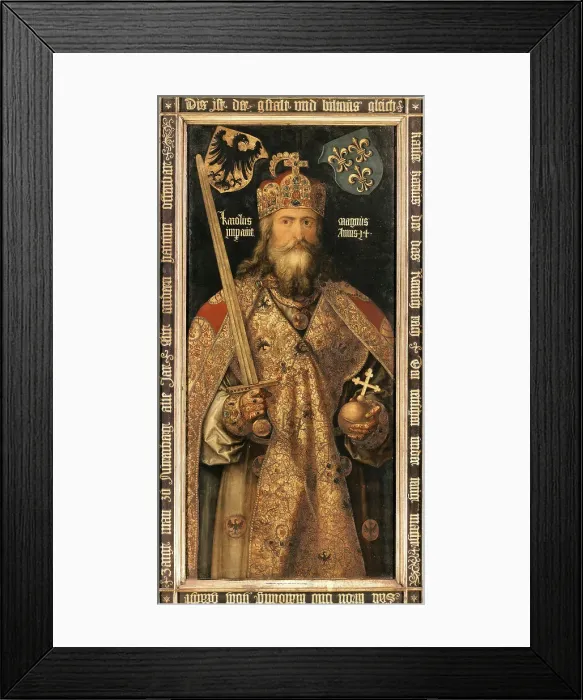 Framed Print : Emperor Charles the Great, 1511-1512. Creator: Dürer, Albrecht (1471-1528) Framed Print : Emperor Charles the Great, 1511-1512. Creator: Dürer, Albrecht (1471-1528)