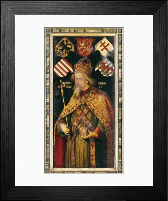 Framed Print : Portrait of Emperor Sigismund (1369-1437), 1511-1512. Creator: Dürer, Albrecht (1471-1528) Framed Print : Portrait of Emperor Sigismund (1369-1437), 1511-1512. Creator: Dürer, Albrecht (1471-1528)