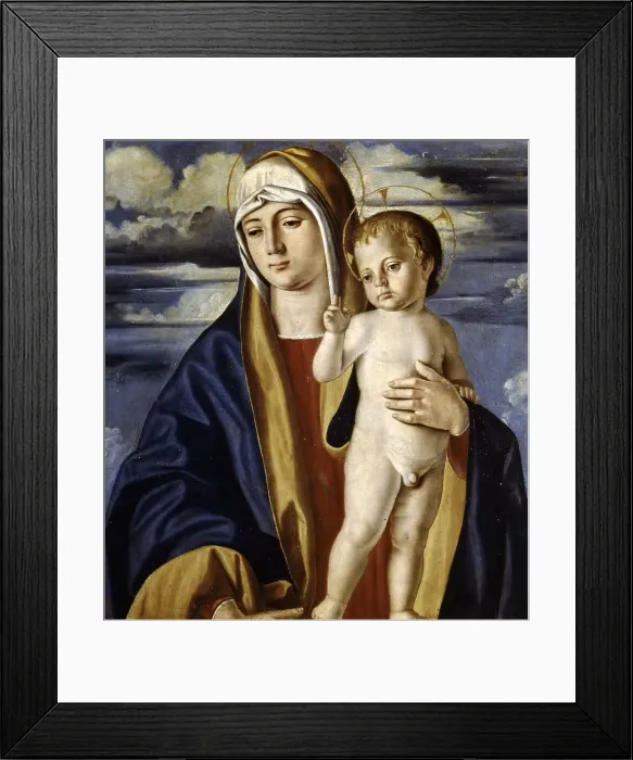 Framed Print : Madonna and Child (From the Cornalba Polyptych), c. 1496. Creator: Caselli, Cristoforo (ca 1460-1521) Framed Print : Madonna and Child (From the Cornalba Polyptych), c. 1496. Creator: Caselli, Cristoforo (ca 1460-1521)