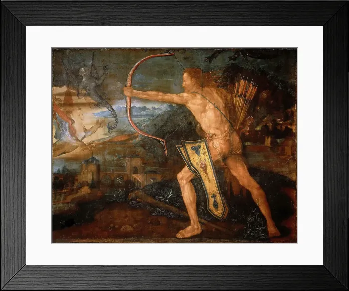 Framed Print : Heracles and the Stymphalian birds, 1500. Creator: Dürer, Albrecht (1471-1528) Framed Print : Heracles and the Stymphalian birds, 1500. Creator: Dürer, Albrecht (1471-1528)