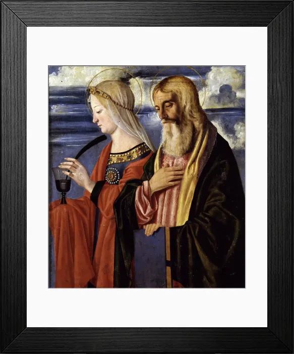 Framed Print : (From the Cornalba Polyptych), c. 1496. Creator: Caselli, Cristoforo (ca 1460-1521) Framed Print : (From the Cornalba Polyptych), c. 1496. Creator: Caselli, Cristoforo (ca 1460-1521)