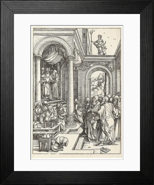Framed Print : The Presentation of the Blessed Virgin Mary, from The Life of the Virgin, c. 1504. Creator: Dürer, Albrecht (1471-1528) Framed Print : The Presentation of the Blessed Virgin Mary, from The Life of the Virgin, c. 1504. Creator: Dürer, Albrecht (1471-1528)
