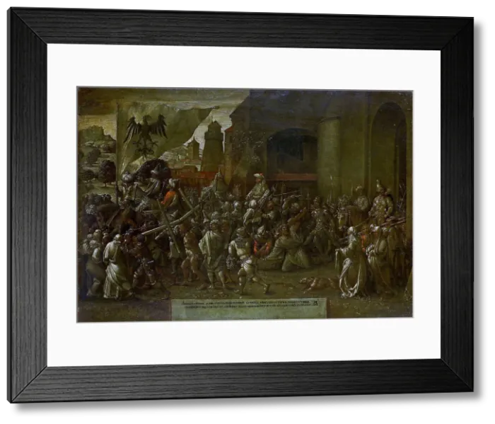 Framed Print : The Way to Calvary, 1527. Creator: Dürer, Albrecht (1471-1528) Framed Print : The Way to Calvary, 1527. Creator: Dürer, Albrecht (1471-1528)