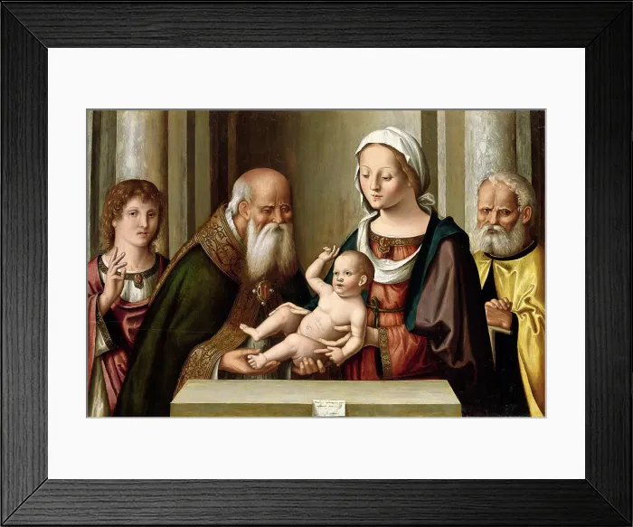 Framed Print : Die Beschneidung Christi, 1536. Creator: Palmezzano, Marco (1456-1539) Framed Print : Die Beschneidung Christi, 1536. Creator: Palmezzano, Marco (1456-1539)