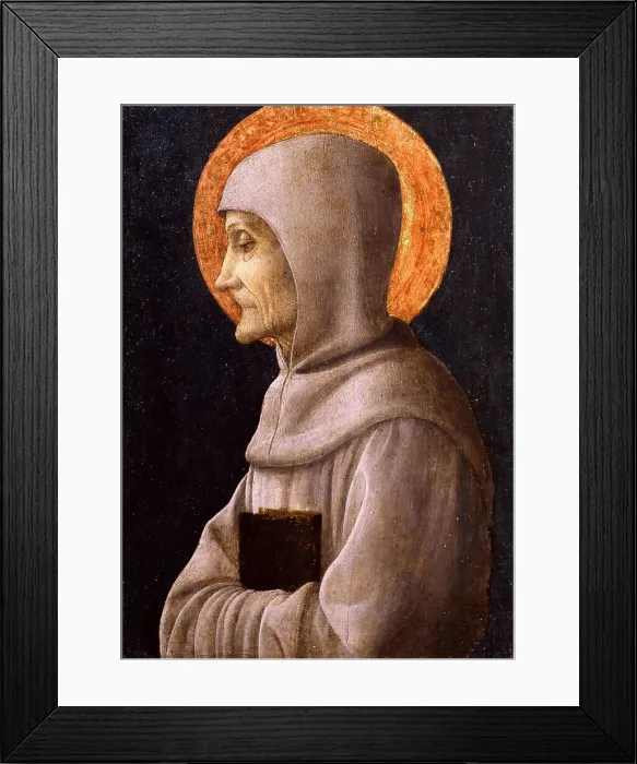 Framed Print : Saint Bernardino of Siena, c. 1450. Creator: Mantegna, Andrea (1431-1506) Framed Print : Saint Bernardino of Siena, c. 1450. Creator: Mantegna, Andrea (1431-1506)