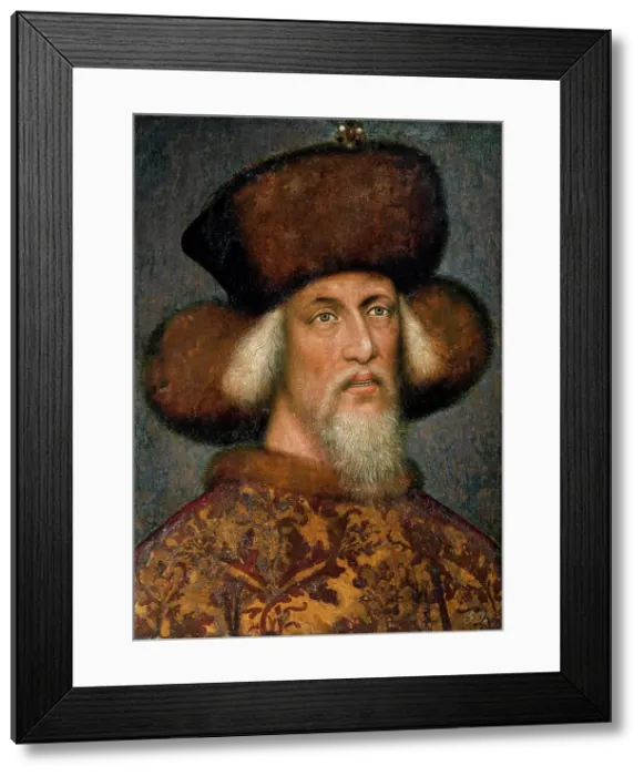 Framed Print : Portrait of Emperor Sigismund (1369-1437), 1433. Creator: Anonymous Framed Print : Portrait of Emperor Sigismund (1369-1437), 1433. Creator: Anonymous