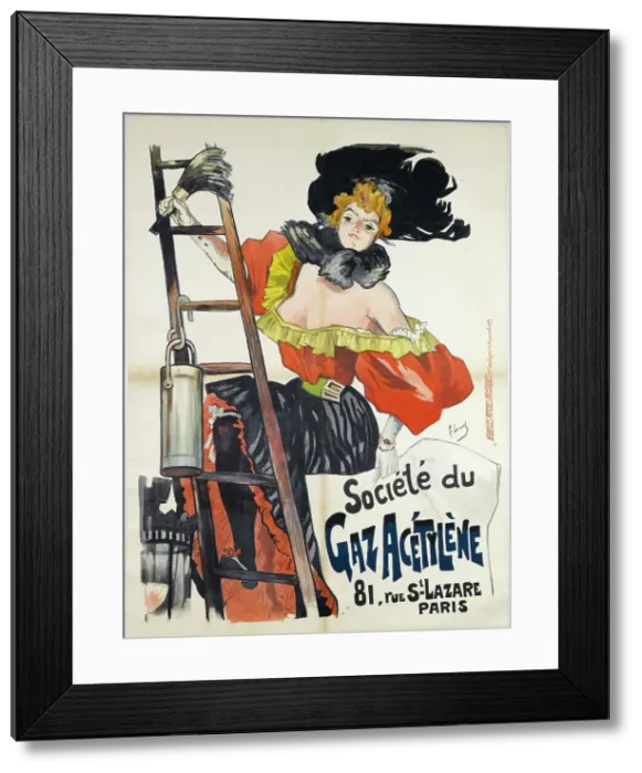 Framed Print : Société du Gaz Acétylène, c. 1895. Creator: Lunel, Ferdinand (1857-1933)