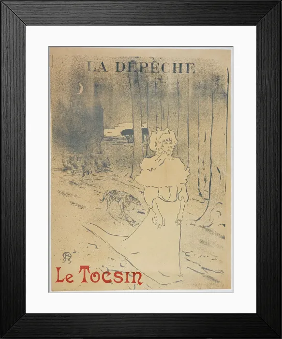 Framed Print : La Dépêche. Le Tocsin, 1895. Creator: Toulouse-Lautrec, Henri, de (1864-1901) Framed Print : La Dépêche. Le Tocsin, 1895. Creator: Toulouse-Lautrec, Henri, de (1864-1901)