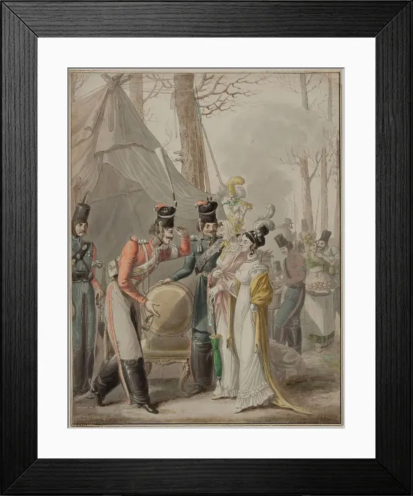 Framed Print : Occupation russe à Paris (Russian Cossacks in Paris, 1814), 1814-1817. Creator: Opiz, Georg Emanuel (1775-1841) Framed Print : Occupation russe à Paris (Russian Cossacks in Paris, 1814), 1814-1817. Creator: Opiz, Georg Emanuel (1775-1841)