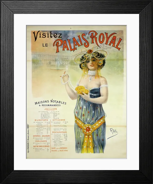 Framed Print : Visitez Le Palais Royal, c. 1895. Creator: Pal (Jean de Paléologue) (1855-1942) Framed Print : Visitez Le Palais Royal, c. 1895. Creator: Pal (Jean de Paléologue) (1855-1942)