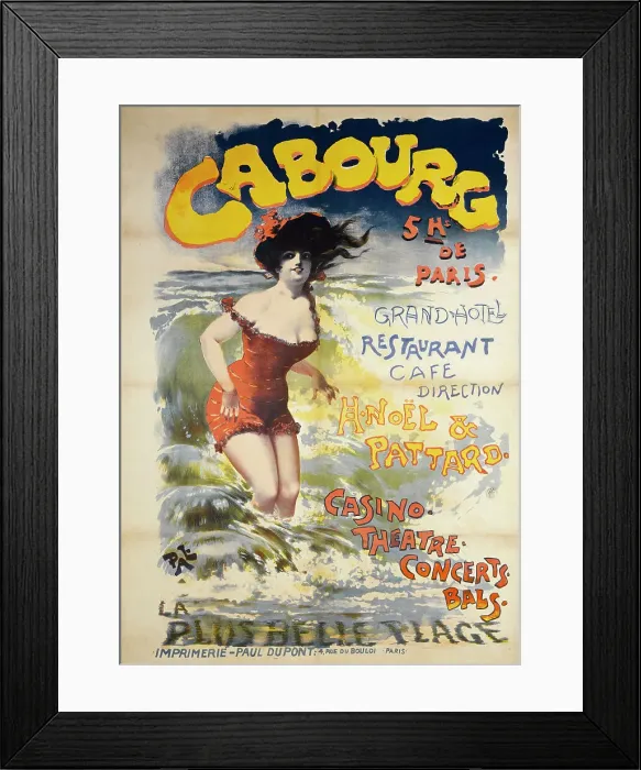 Framed Print : Cabourg - 5 Hs de Paris - Grand Hôtel, 1895. Creator: Pal (Jean de Paléologue) (1855-1942) Framed Print : Cabourg - 5 Hs de Paris - Grand Hôtel, 1895. Creator: Pal (Jean de Paléologue) (1855-1942)