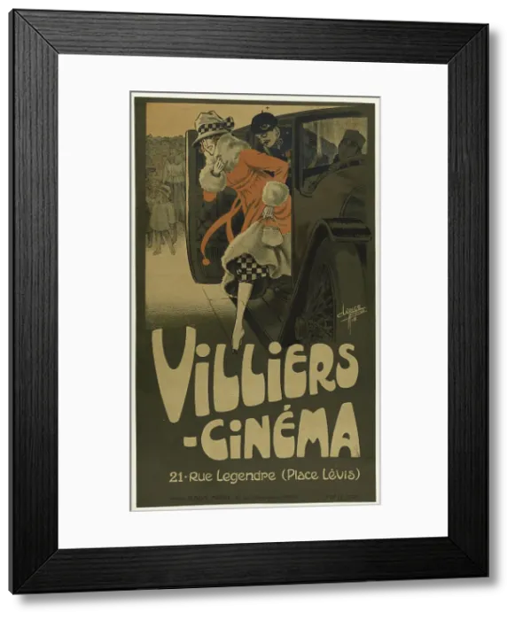 Framed Print : Villiers Cinema, 1918. Creator: Clérice Frères (active 1890s-1910s) Framed Print : Villiers Cinema, 1918. Creator: Clérice Frères (active 1890s-1910s)