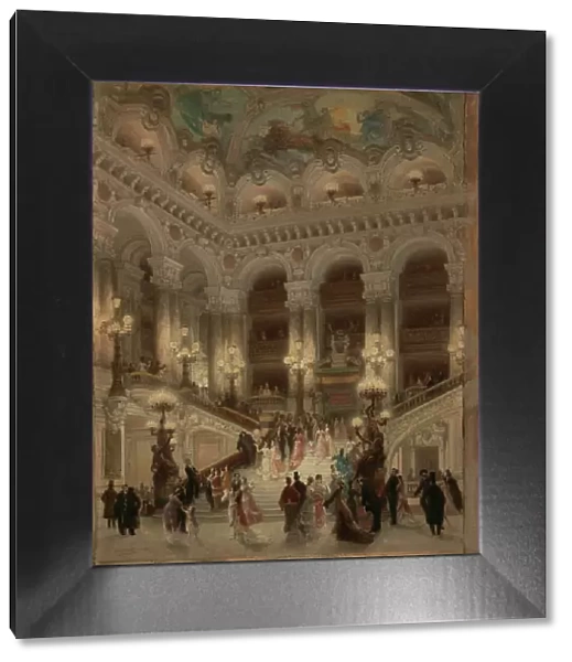 L'Escalier de l'Opéra, 1877. Creator: Béroud, Louis (1852-1930)
