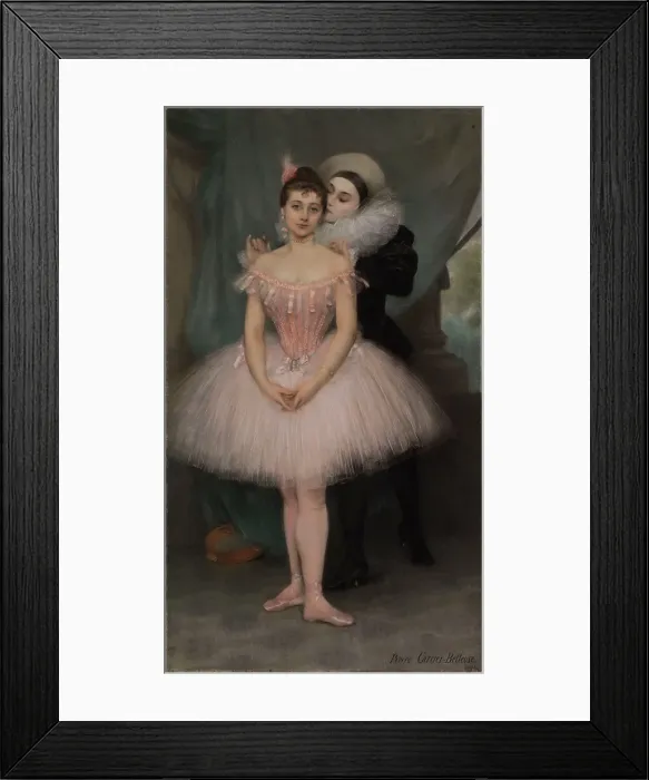Framed Print : Tender confession, 1894. Creator: Carrière-Belleuse, Pierre (1851-1933) Framed Print : Tender confession, 1894. Creator: Carrière-Belleuse, Pierre (1851-1933)