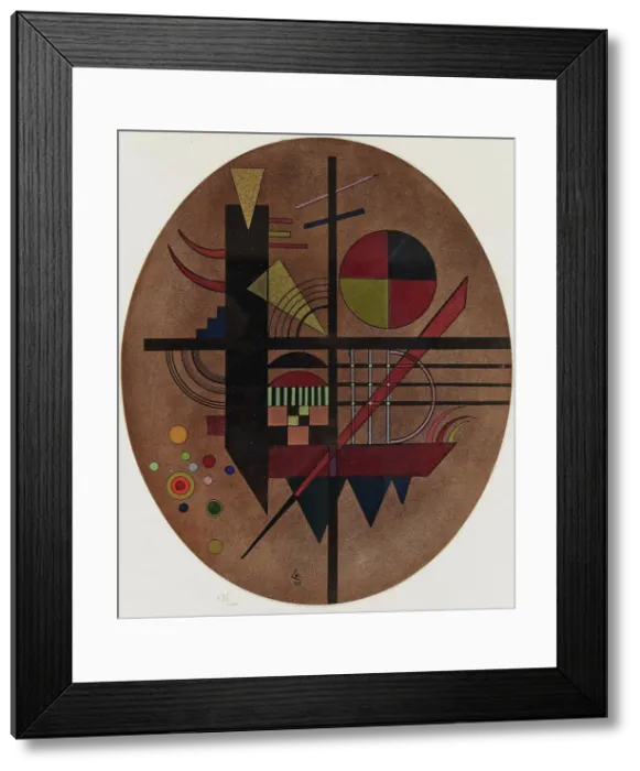 Framed Print : Intime Mitteilung (Message intime), 1925. Creator: Kandinsky, Wassily Vasilyevich (1866-1944) Framed Print : Intime Mitteilung (Message intime), 1925. Creator: Kandinsky, Wassily Vasilyevich (1866-1944)