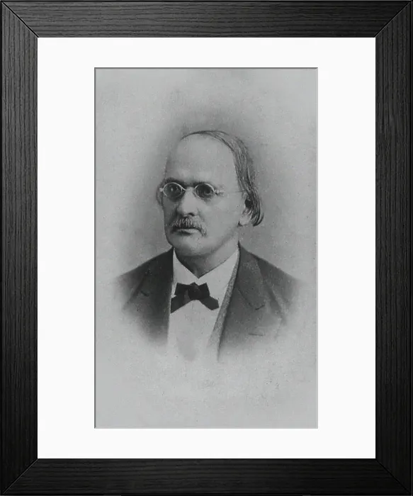 Framed Print : Portrait of the organist and composer Karl Emanuel Klitzsch (1818-1889). Creator: Anonymous Framed Print : Portrait of the organist and composer Karl Emanuel Klitzsch (1818-1889). Creator: Anonymous