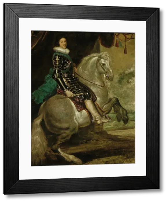 Framed Print : Portrait of Louis XIII of France (1601-1643) on horseback, 1620s. Creator: Rubens, Peter Paul, (School) Framed Print : Portrait of Louis XIII of France (1601-1643) on horseback, 1620s. Creator: Rubens, Peter Paul, (School)