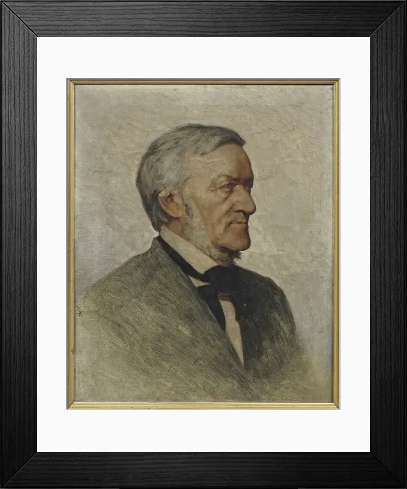Framed Print : Portrait of the Composer Richard Wagner (1813-1883). Creator: Lenbach, Franz, von (1836-1904) Framed Print : Portrait of the Composer Richard Wagner (1813-1883). Creator: Lenbach, Franz, von (1836-1904)